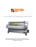 Doyon DL18SP Countertop Dough Sheeter 250 Pieces/Hour - Culinary Depot
