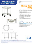 New Age Aluminum Mixing Bowl Truck for 80 Qt. Bowls 98716 New Age Aluminum Mixing Bowl Truck for 80 Qt. Bowls 98716