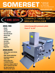 Somerset CDR250 Dough Moulder Spec Sheet