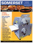 Somerset CDR1100 Dough Sheeter Spec Sheet