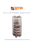Doyon 20 Pan Rack Spec Sheet