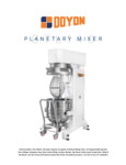 Doyon BTL140 Spec Sheet Doyon BTL140 Spec Sheet