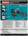 Makita DRC200 Spec Sheet Makita DRC200 Spec Sheet