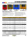 Durham 14 GAUGE CABINETS WITH HOOK-ON-BINS® AND ADJUSTABLE SHELVES Spec Sheet