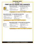 Durham B376-43-HIPS First Aid Kit Box Spec Sheet