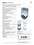 Dyson Airblade V ADA Compliant Hand Dryer Specsheet