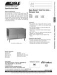 Eagle Group Enclosed Cold Food Table Spec Sheet