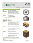 EBCI1400 - EcoBurner Product Spec - 8999 EBCI1400 - EcoBurner Product Spec - 8999