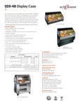 ED3-48 Display Case Spec Sheet ED3-48 Display Case Spec Sheet