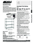 Eagle Group Quad Adjust Wire Shelving Spec Sheet