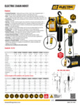Electric-Chain-Hoists-Specs