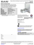 Elkay 438ECDFPW314 Wall Mount Single Fountain Specsheet