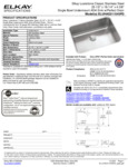 Elkay ELUHAD211550PD Spec Sheet