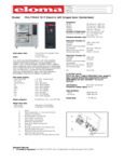 Eloma Multimax 10-11 E L-Hinged Spec Sheet Eloma Multimax 10-11 E L-Hinged Spec Sheet