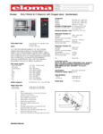 Eloma Multimax 6-11 E L-Hinged Spec Sheet Eloma Multimax 6-11 E L-Hinged Spec Sheet