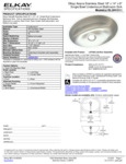 Elkay ELUH1511 Spec Sheet Elkay ELUH1511 Spec Sheet