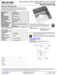 Elkay ELUHAD131655 Spec Sheet Elkay ELUHAD131655 Spec Sheet