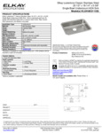 Elkay ELUHAD211555 Spec Sheet Elkay ELUHAD211555 Spec Sheet