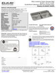 Elkay ELUHAD311855PD Spec Sheet Elkay ELUHAD311855PD Spec Sheet