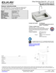 Elkay ELV2219SACC Spec Sheet