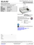 Elkay ELVWO2219SACC Spec Sheet Elkay ELVWO2219SACC Spec Sheet