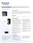 Everpure 997561 EZ-RO 200_10G-BL Blended Reverse Osmosis System with White 10 Gallons Tank Specsheet Everpure 997561 EZ-RO 200_10G-BL Blended Reverse Osmosis System with White 10 Gallons Tank Specsheet