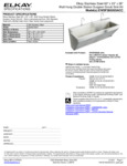Elkay EWSF26026SACC Spec Sheet Elkay EWSF26026SACC Spec Sheet