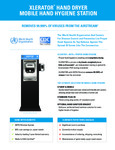 Excel Mobile Hand Dryer XLERATOR_station_product_sheet Excel Mobile Hand Dryer XLERATOR_station_product_sheet