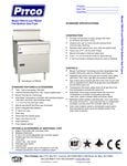 Flat Bottom Fryer Spec - Pitco Flat Bottom Fryer Spec - Pitco