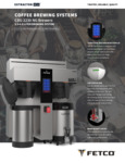 COFFEE BREWER SHORT spec sheet