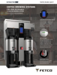 COFFEE BREWER TALL spec sheet COFFEE BREWER TALL spec sheet