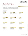 Oneida Chef's Table Gold Flatware