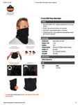 FLEECE NECK GAITER - LIME SPEC SHEET