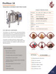 FireMixer-14 Specsheet FireMixer-14 Specsheet