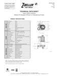 sewage pump spec sheet