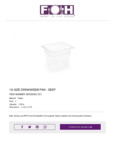 FOH_1.6 Size Drinkwise Pan Deep
