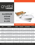 Crystalware_foil_trays_spec sheet Crystalware_foil_trays_spec sheet