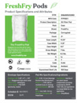 FreshFry Filtration Pods Product Specifications and Attributes
