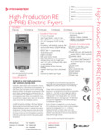 Frymaster HPRE specs