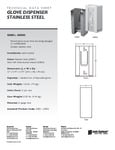 G0801 G0802 Glove Dispenser Spec Sheet
