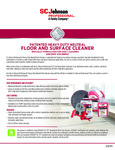 FLOOR CLEANER HD spec sheet FLOOR CLEANER HD spec sheet