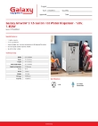 Galaxy 177GHWDA15 Specsheet Galaxy 177GHWDA15 Specsheet