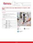 Galaxy SV84 Specsheet Galaxy SV84 Specsheet