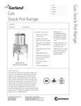 Garland G20-SP Stock Pot Range Specsheet