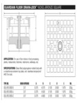 GDL Square Drain-Lock Specsheet GDL Square Drain-Lock Specsheet