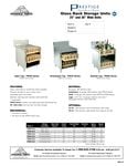 Advance Tabco PRCR/OR/SR Spec Sheet Advance Tabco PRCR/OR/SR Spec Sheet