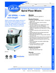 globe_spiral_mixers_spec_sheet globe_spiral_mixers_spec_sheet