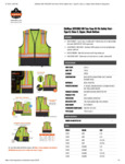 GloWear 8251HDZ-BK Two-Tone Hi-Vis Safety Vest Spec Sheet GloWear 8251HDZ-BK Two-Tone Hi-Vis Safety Vest Spec Sheet