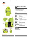 GloWear 8365 Hi-Vis Rain Jacket Spec Sheet GloWear 8365 Hi-Vis Rain Jacket Spec Sheet