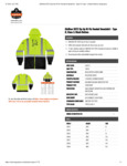 GloWear 8372 Zip-Up Hi-Vis Hooded Sweatshirt Spec Sheet